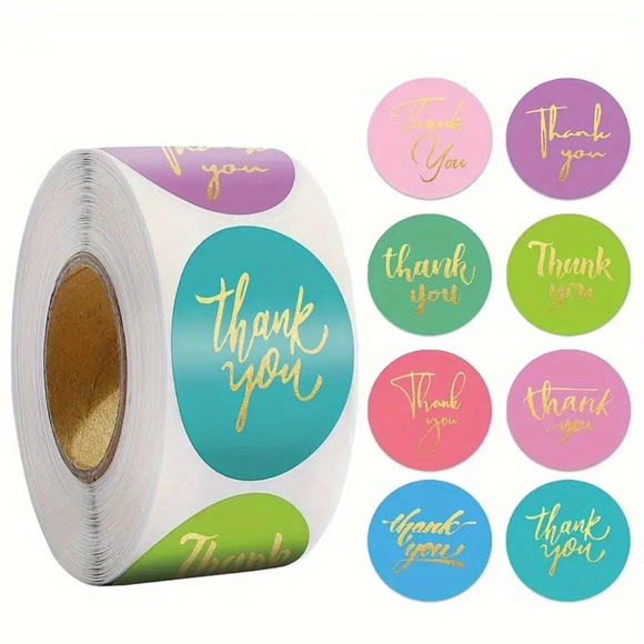 Other - 500 pcs Thank You Stickers